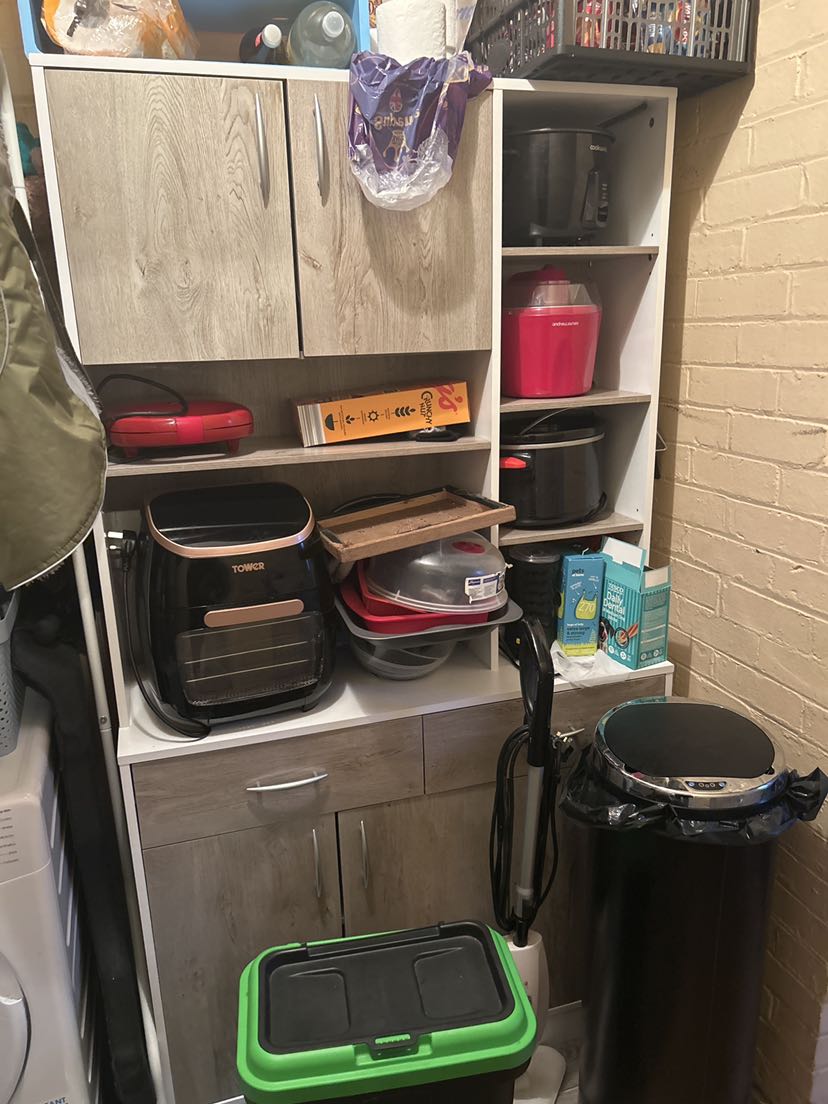 180 cm Kitchen Pantry Buffet Server with Hutch Multi Storage