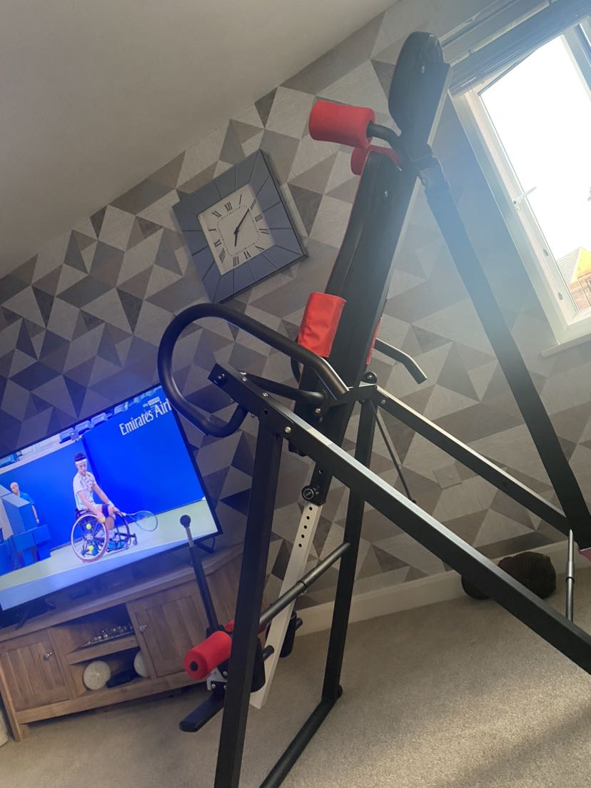 Inversion table, quick delivery, great price and a bonus discount too!