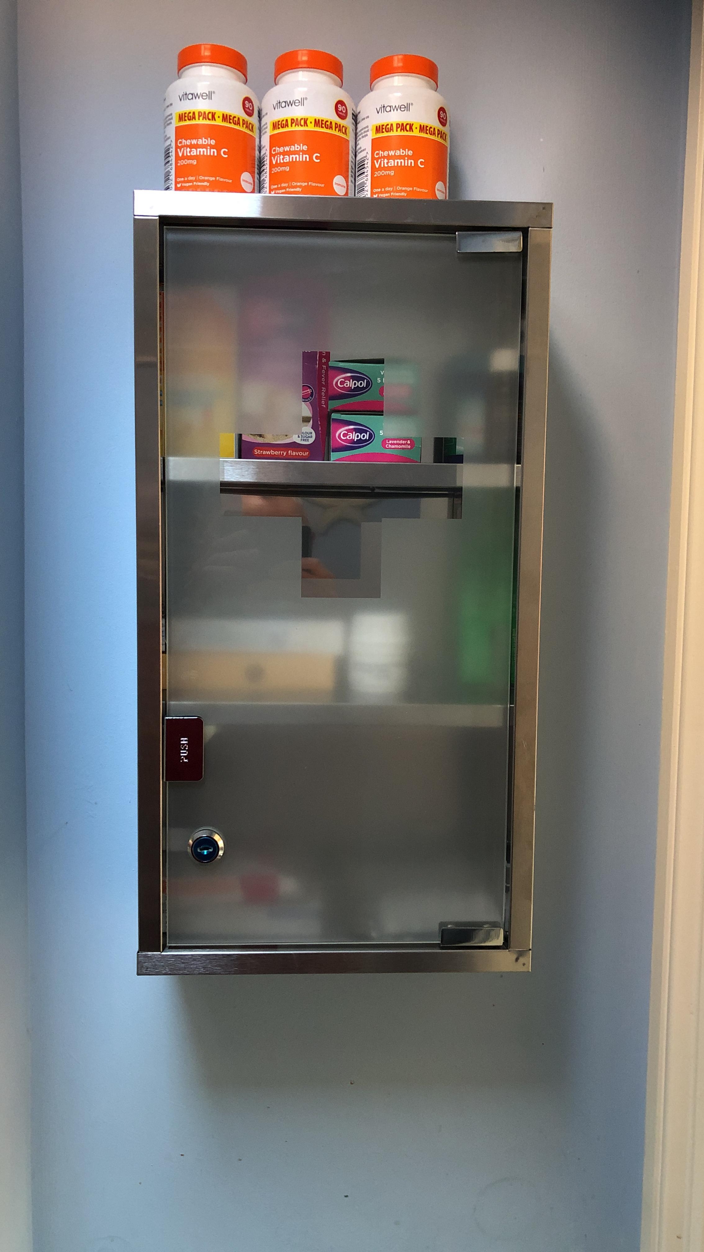 Stainless Steel Wall Mounted Medicine