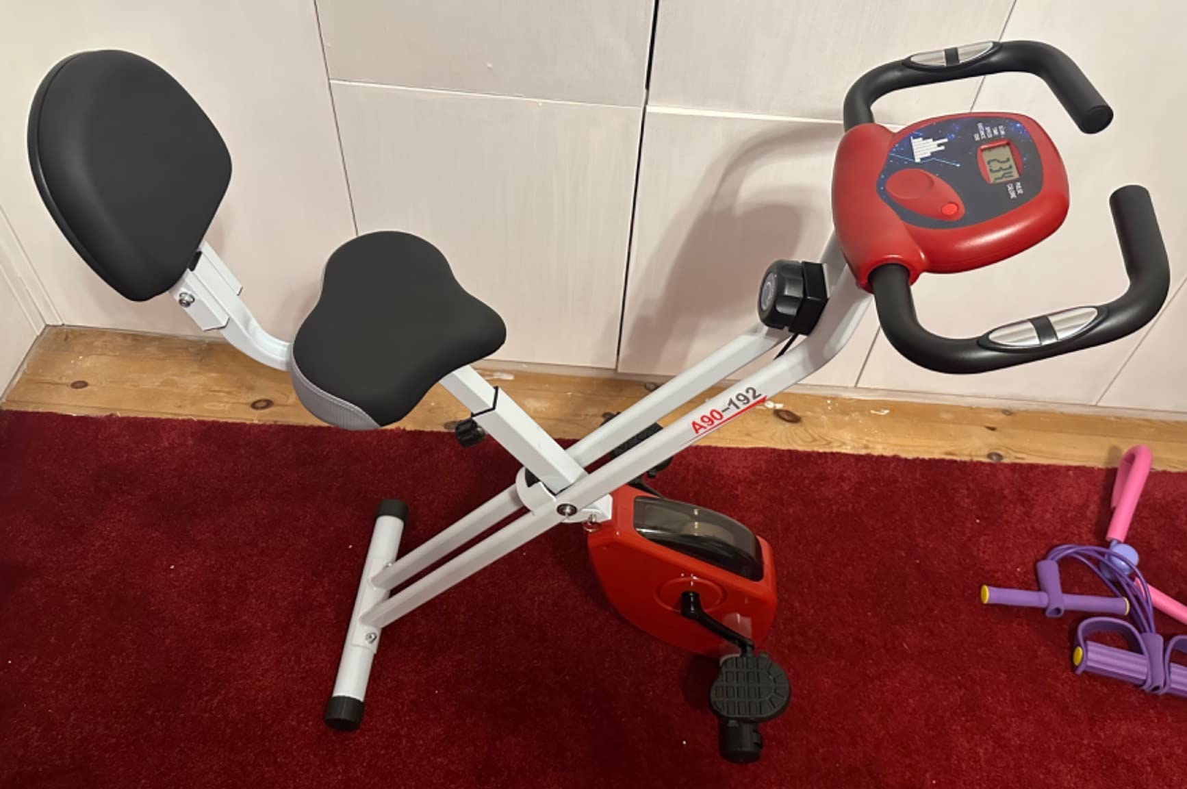 exercise bike with lcd display & adjustable resistance