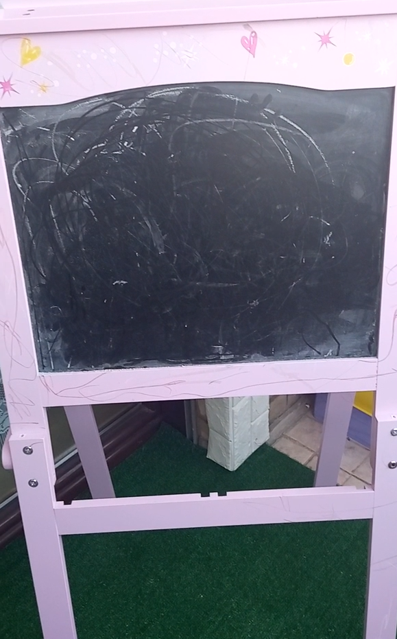 AIYAPLAY Cavalletto Artistico Bambini con Lavagna in Legno Rosa