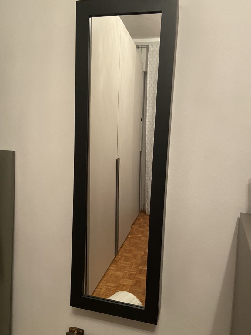 Specchio Portagioie Da Parete 110x37x10 Cm - Armadio Con Chiusura A Chiave Per Gioielli - Foto 4