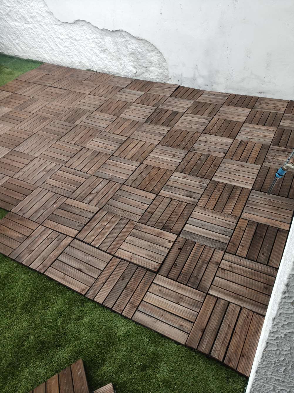 Piastrelle Esterno Legno Per Giardino - Set 27 Pezzi 2.5m&sup2;, Facile Montaggio A Incastro