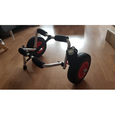 HOMCOM Carro de Transporte Plegable para Kayak Carga 75 kg Aluminio