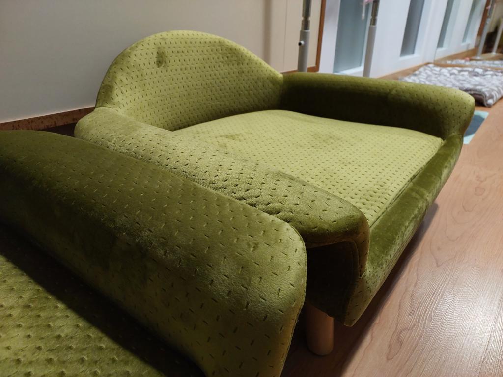 Dog Sofa Sofá Para Mascotas PawHut 96x60x42cm, Gris Sofas Para