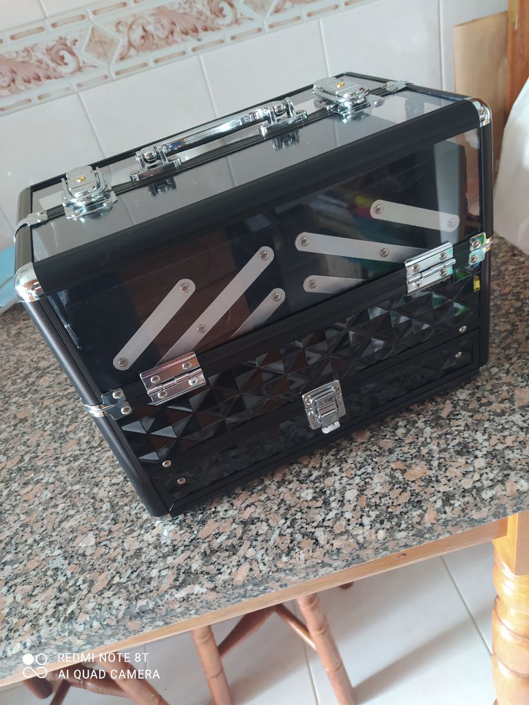 Valigetta Trucchi Professionale HOMCOM Noir Avec Roues - 36x23x58 Cm - Neuf Avec étiquettes