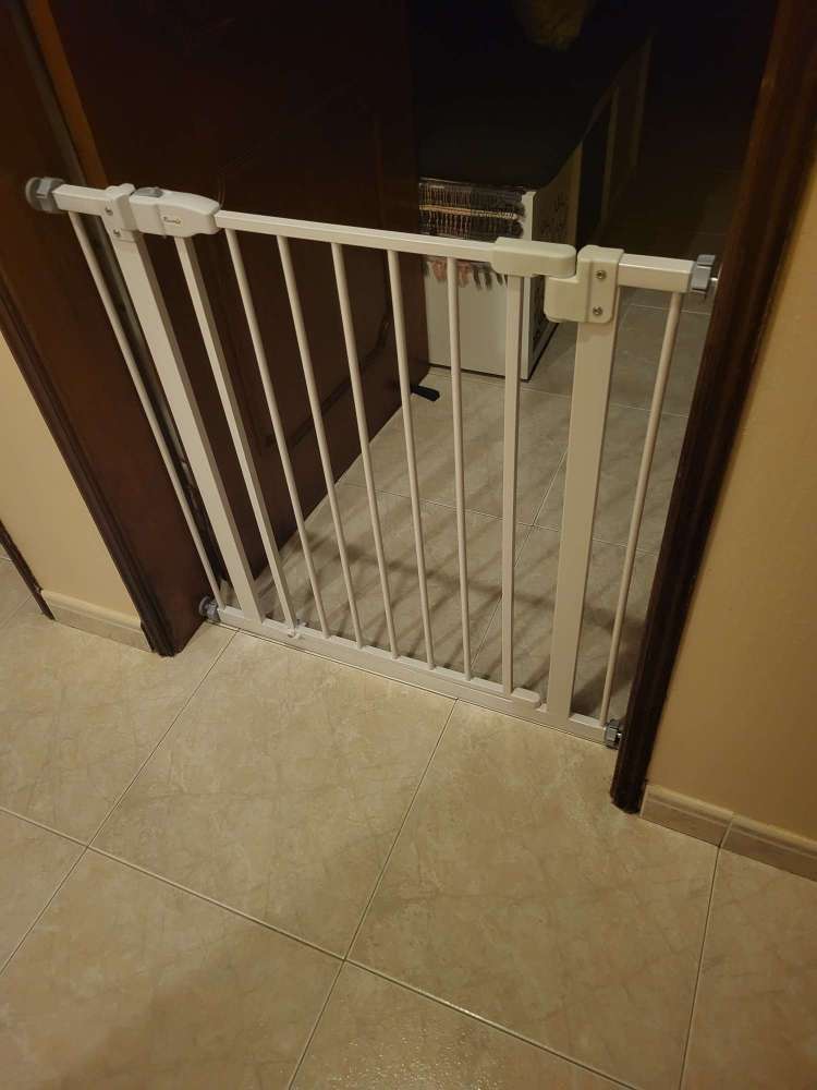 PawHut Pet Safety Gate Dog Barrier Protector Home Doorway Corridors