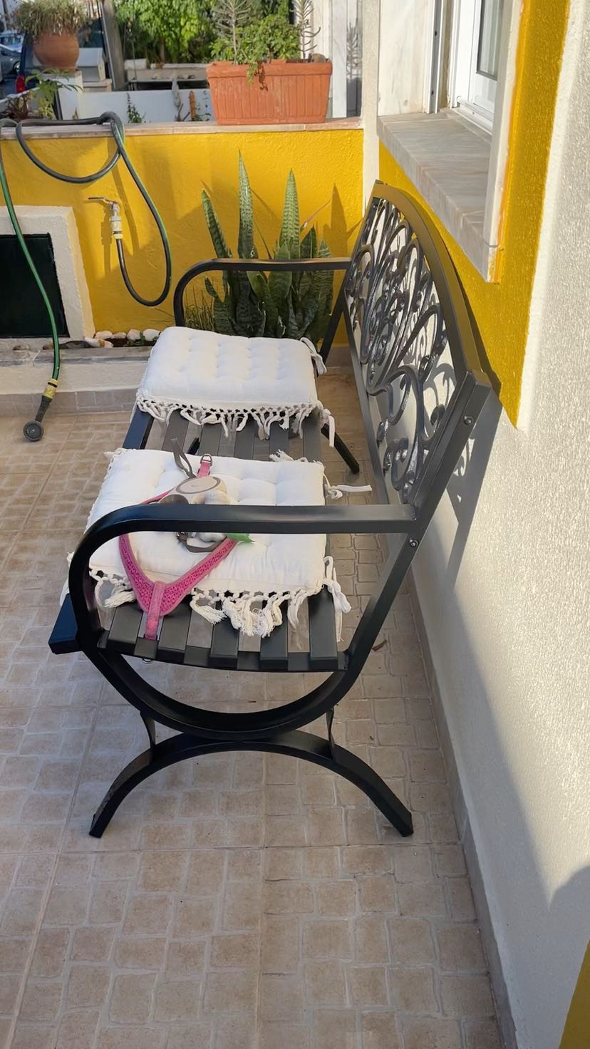 Outsunny Banc à Bascule de Jardin 2 Places Design Contemporain Grand