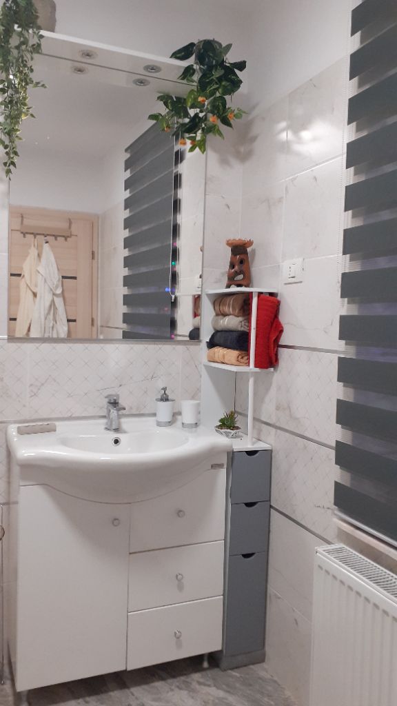 Bathroom Storage Cupboard Tall Shelf Toilet Tissue