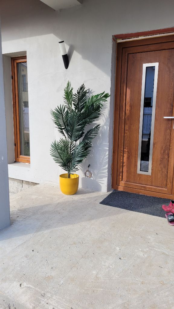 Outsunny Pianta Tropicale Decorativa Dracena Finta In Plastica Con Vaso Per Interno Ed Esterno 18 X 110cm 84685116