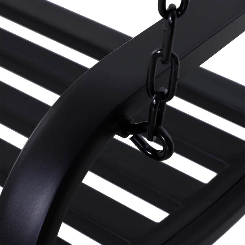 Hangbank hangende schommel tuinschommel Hollywoodschommel met kettingen metaal