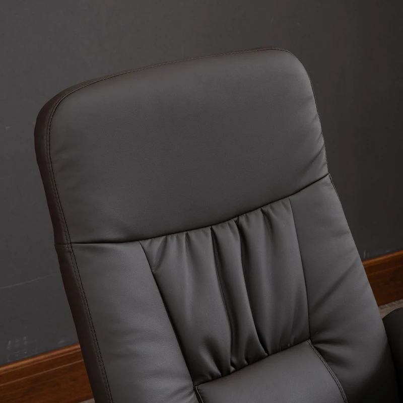 Massagestoel met voetenbank verwarmingsfunctie relaxstoel met 145° helling PU 2 kleuren