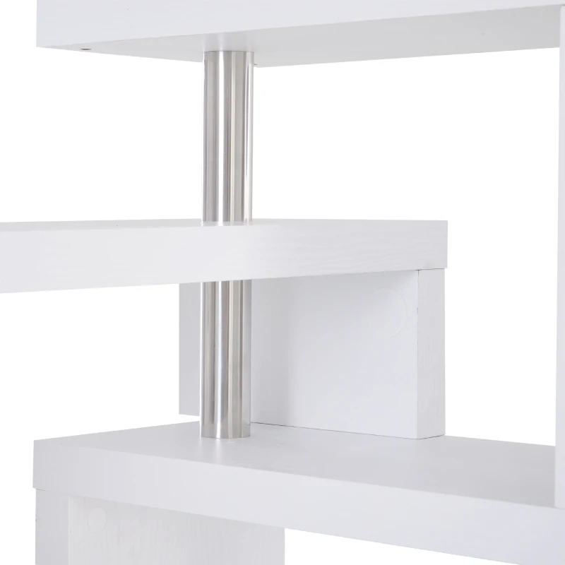 HOMCOM bartafel-plank Combi statafel/bartafel draaibaar wit