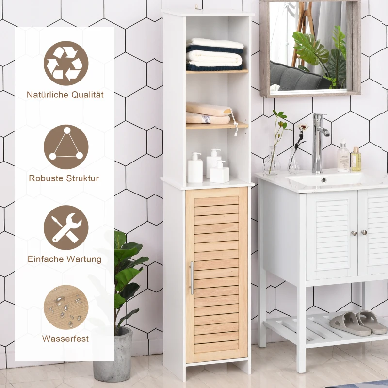 kleankin badkamerplank badkamerkast keukenkast kast 3 planken natuur