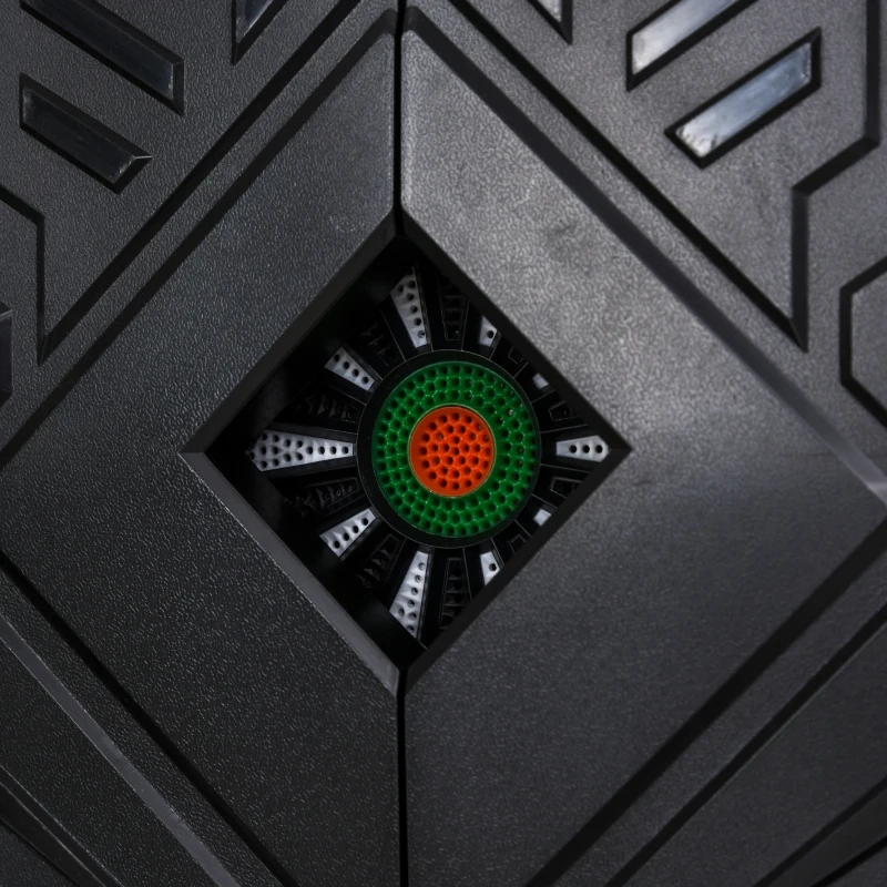 HOMCOM Elektronisch dartbord dartbord met deur incl. 4 LED 216 spellen 12 pijlen