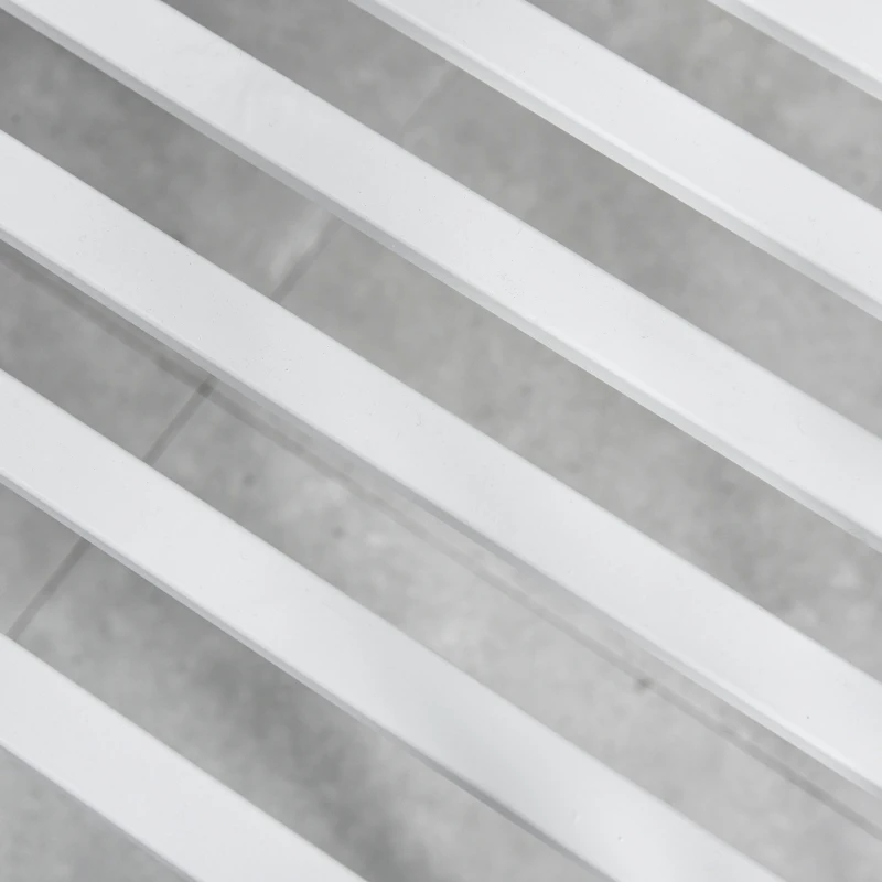 Outsunny Tuinbank 2-zitter bank zitbank parkbank metaal bloemen