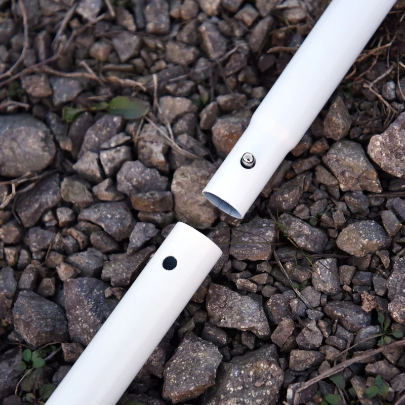 Steunpaal tentstok 3 st. Metalen telescooppaal voor zeildoek, elk 1 m