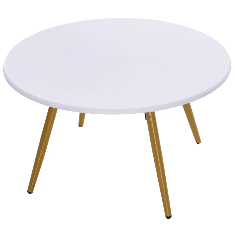 HOMCOM bijzettafel woonkamertafel salontafel theetafel koffietafel nachttafel rond