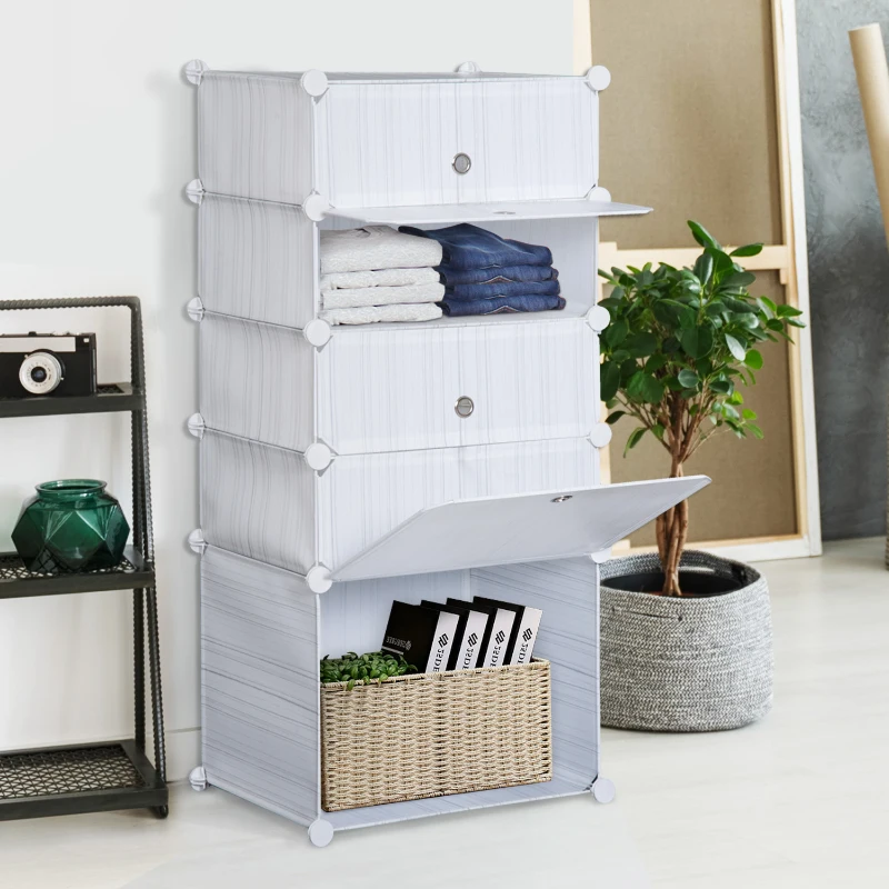 Kantoorkast met 5 schuiflades ladekast MDF vurenhout