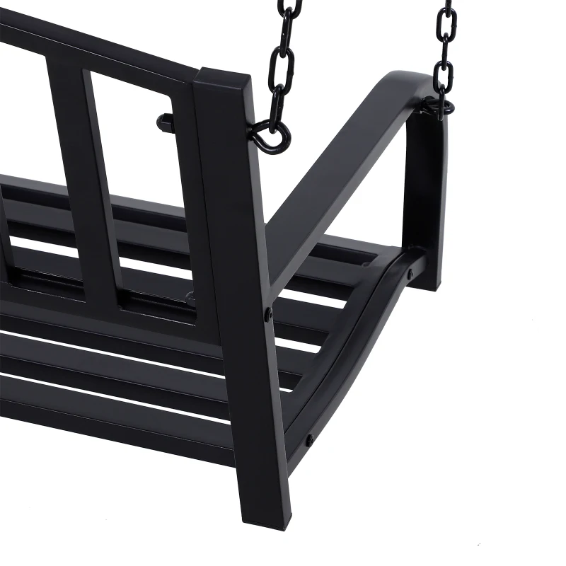 Hangbank hangende schommel tuinschommel Hollywoodschommel met kettingen metaal
