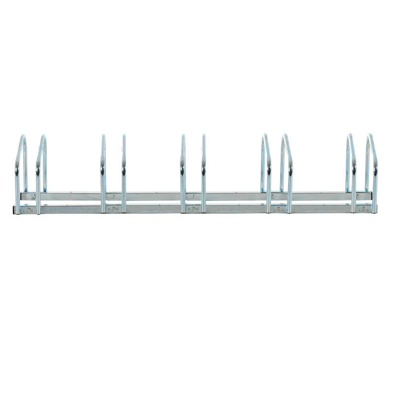 HOMCOM Fietsenrek fietsrek standaard voor meerdere fietsen verzinkt staal 4 maten