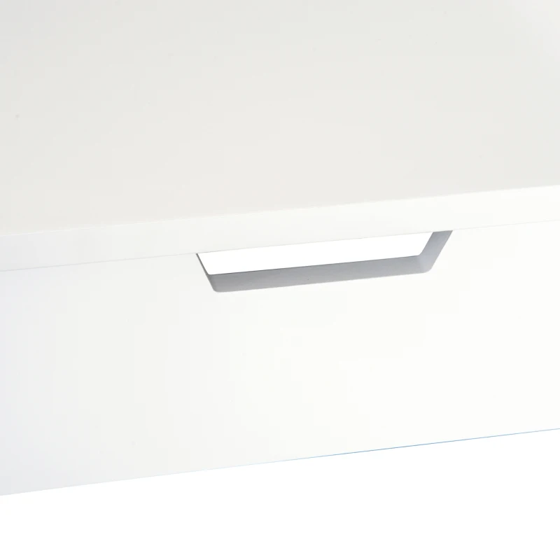 HOMCOM make-uptafel kaptafel toilettafel met inklapbare spiegel