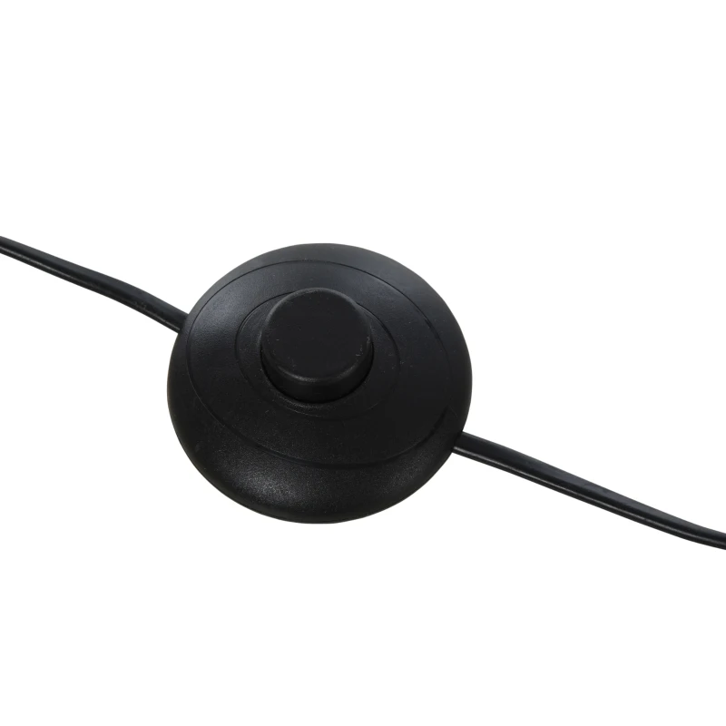 HOMCOM staande lamp voor woonkamer, staande lamp, staande lamp, booglamp met houten tafel, Scandinavische stijl, staal, wit, 42 x 42 x 144 cm woonkamer staande lamp tafel staal wit | Aosom.de