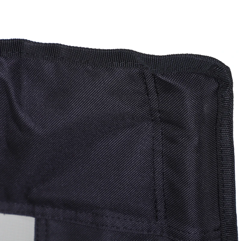 Outsunny visstoel, klapstoel, campingstoel met armsteun en bekerhouder, incl. draagtas, zwart, 81 x 64 x 89 cm