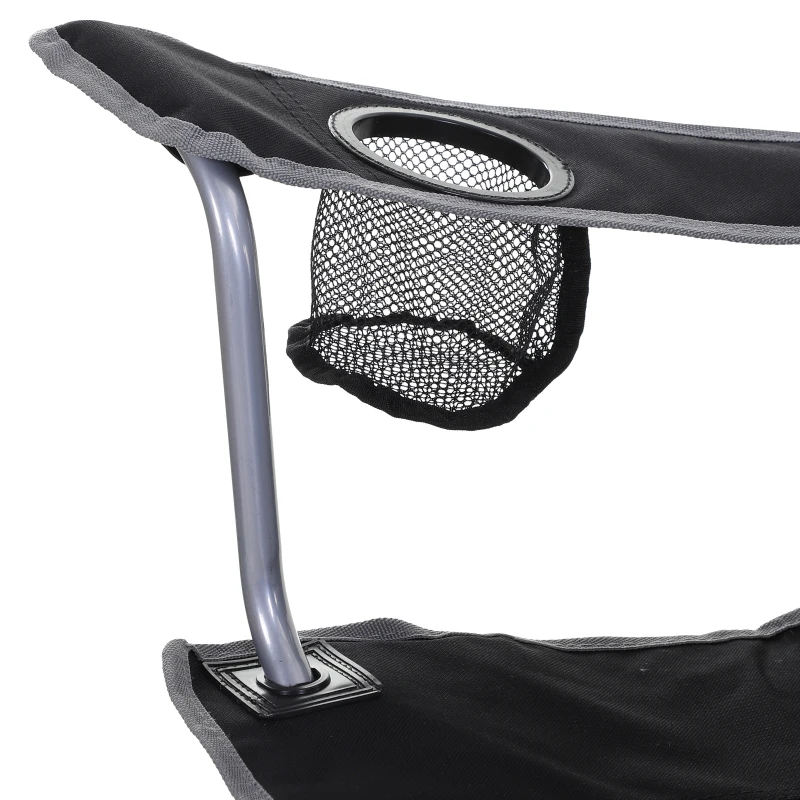 Dubbele campingstoel klapstoel met bekerhouder en vak voor koelelement armsteun Oxford