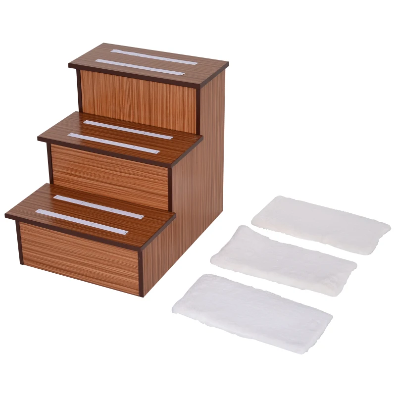 Hondentrap met opbergboxen huisdierentrap huisdier met tapijt pluche