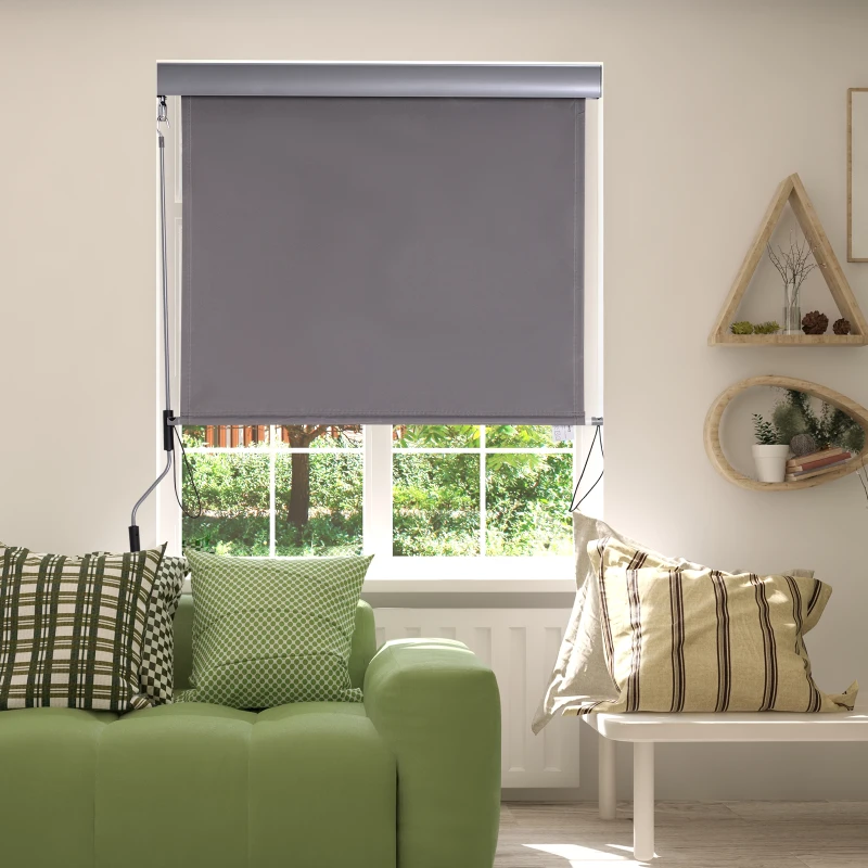 Verticale luifel privacyscherm zonnewering windbescherming verticaal verticaal rolgordijn 1,2 x 2 m