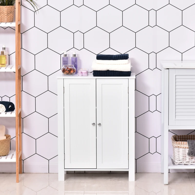 Kleankin Badkamerkast keukenkast woonkamerkast stakast verstelbare planken hout