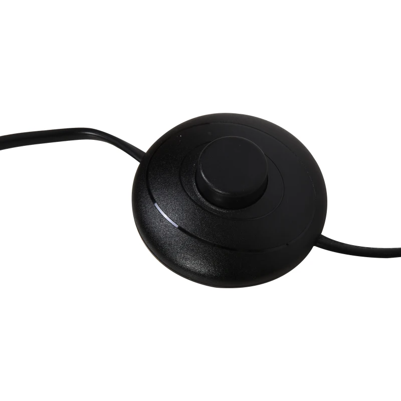 Staande lamp voor woonkamer vloerlamp stalamp metaal zwart 23 x 23 x 147,5 cm