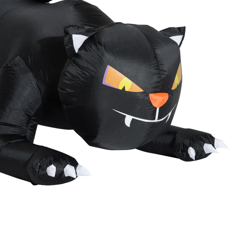 opblaasbare halloween decoratie opblaasfiguur LED-verlichting boom heksen kat pompoen