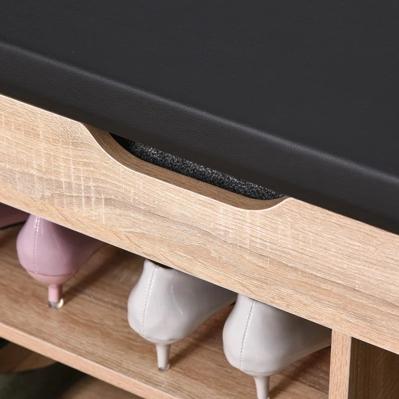 Schoenenbank zitbank zitkist inkomhal gang PU naturel