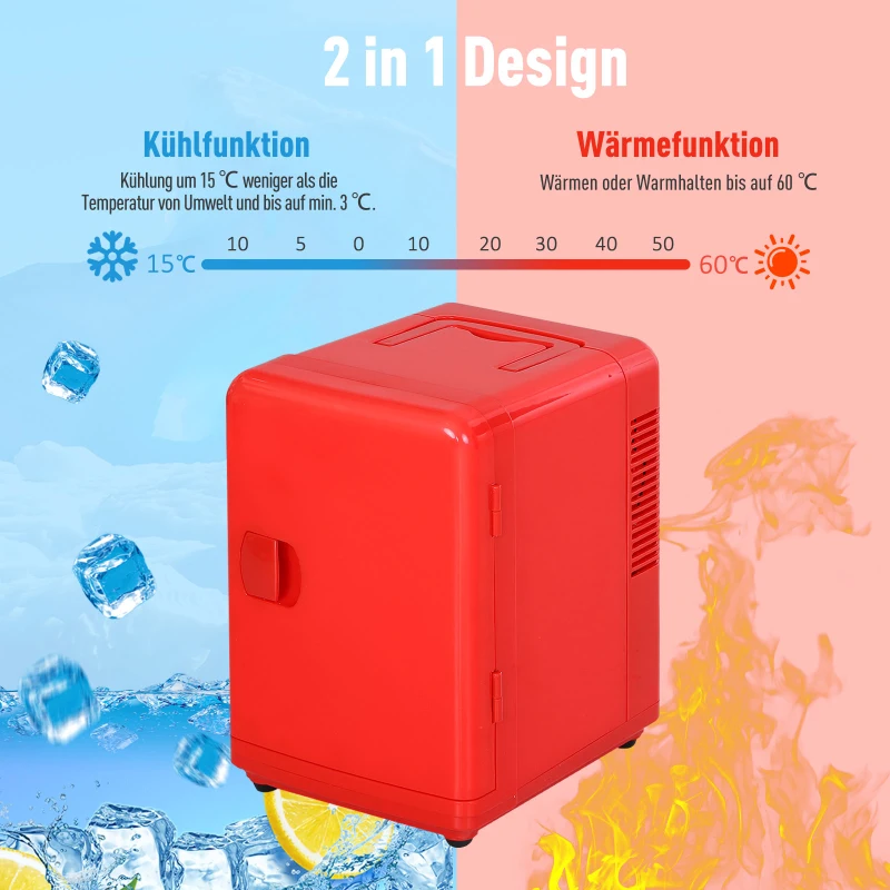 mini koelkast mobiele koelkast voor op reis met warmtefunctie koelbox 5L