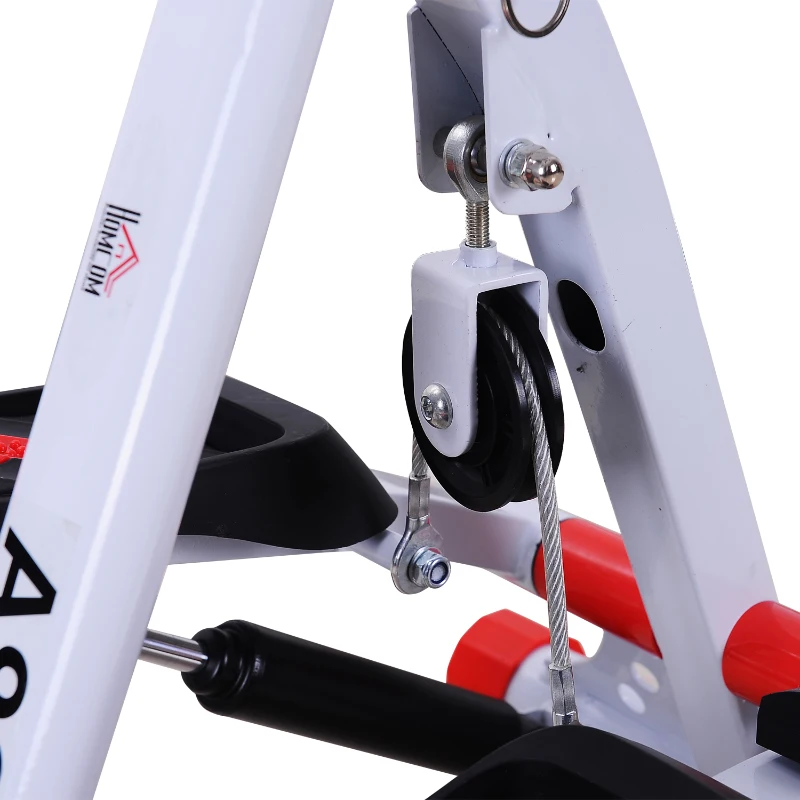 Stepper met handgrepen sidestepper hometrainer inklapbaar LCD-display staal