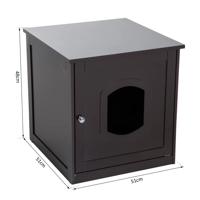 Kattenhuis voor kattenbed, kattentoilet kattenkast kattenbak MDF bruin