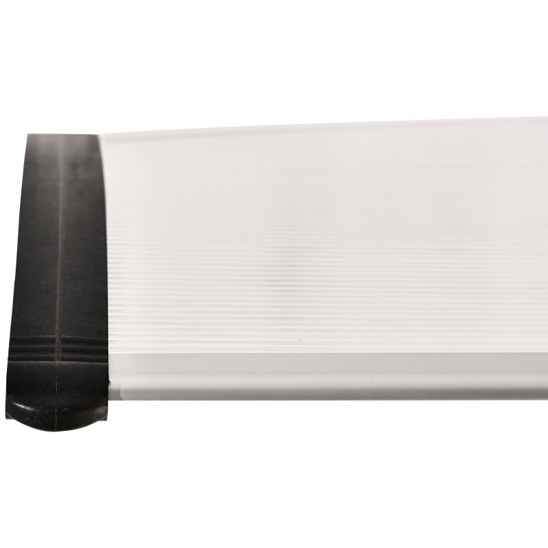 Outsunny® luifel voordeurluifel 120 x 80 cm luifel overkapping polycarbonaat transparant | Aosom.de