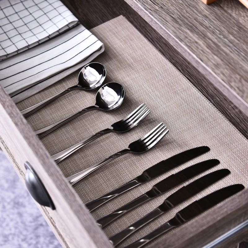 HOMCOM kast, hoge kast, ladekast, 6 verstelbare niveaus, met schuiflade, keuken, MDF houtnerf 76 x 40,5 x 184 cm keuken | Aosom.de