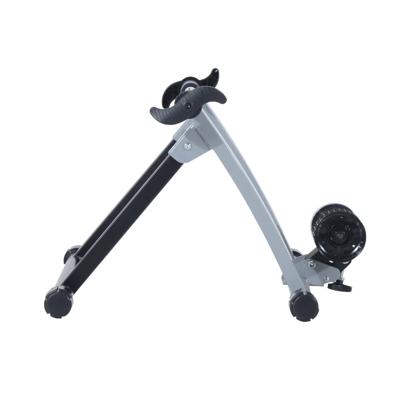 HOMCOM Fietstrainer fiets lucht hometrainer roltrainer 26-28 inch 2 kleuren