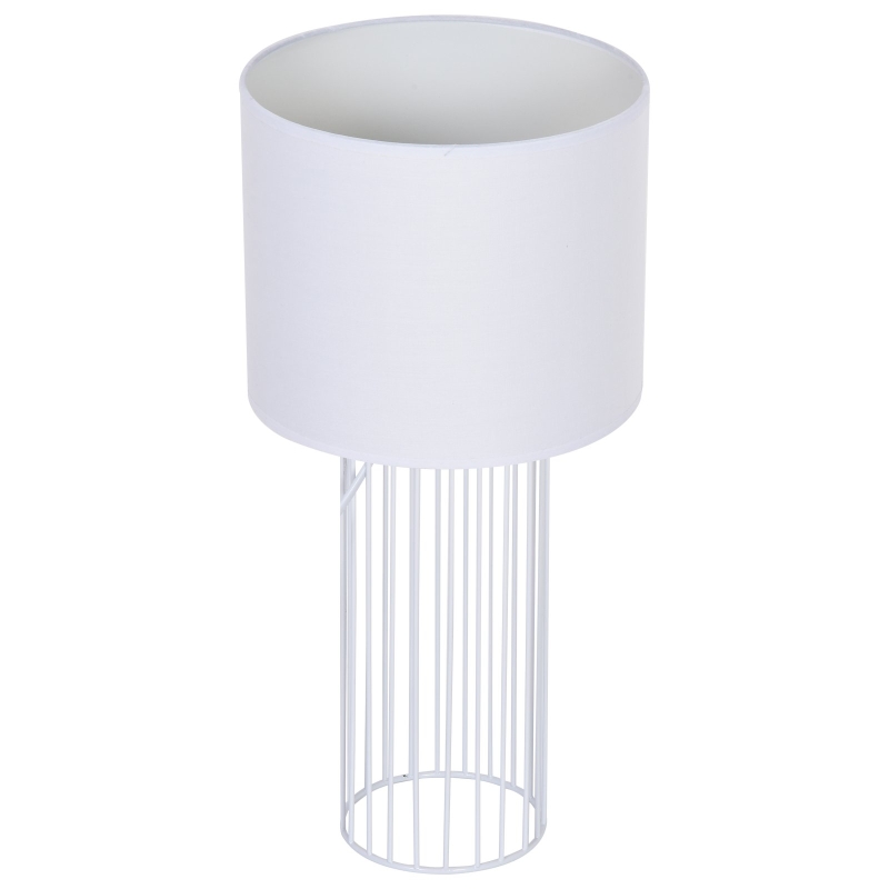 Tafellamp met E27 fitting tafellamp nachtkastlamp metaal wit