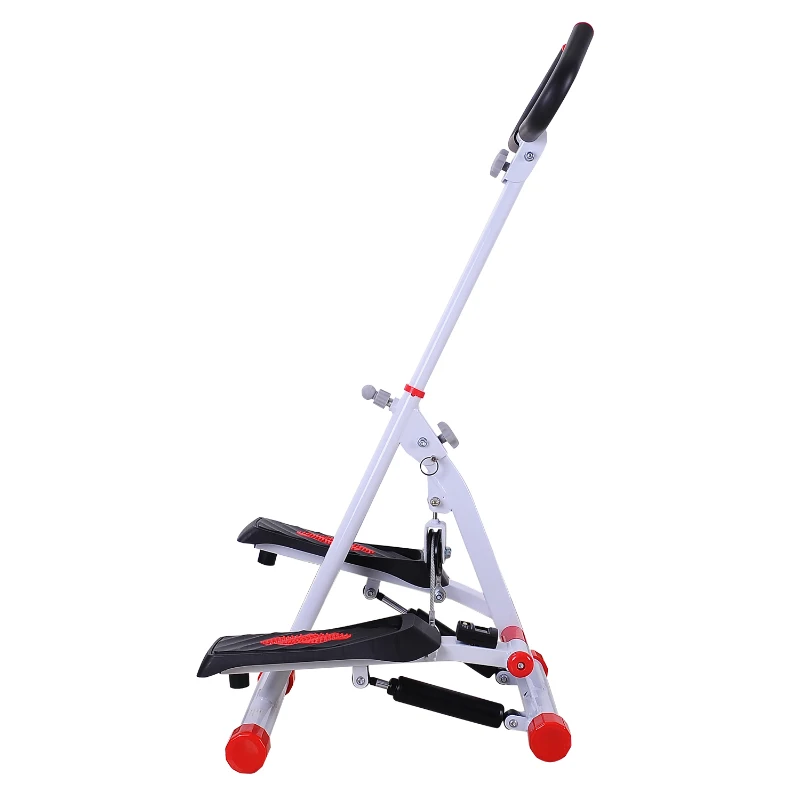 Stepper met handgrepen sidestepper hometrainer inklapbaar LCD-display staal