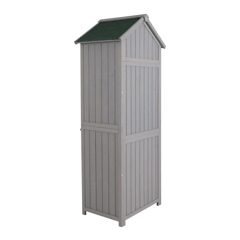 Tuinhuisje met planken gereedschapsschuur gereedschapsschuur shingledak venster hout