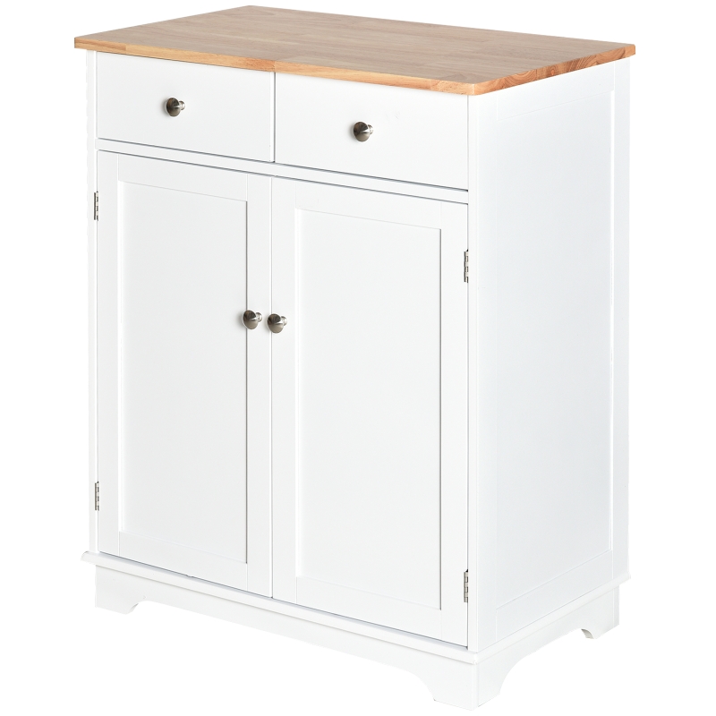 Keukenkast dressoir met 2 schuiflades dressoir opbergkast MDF wit