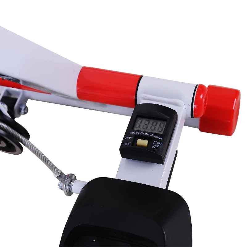 Stepper met handgrepen sidestepper hometrainer inklapbaar LCD-display staal