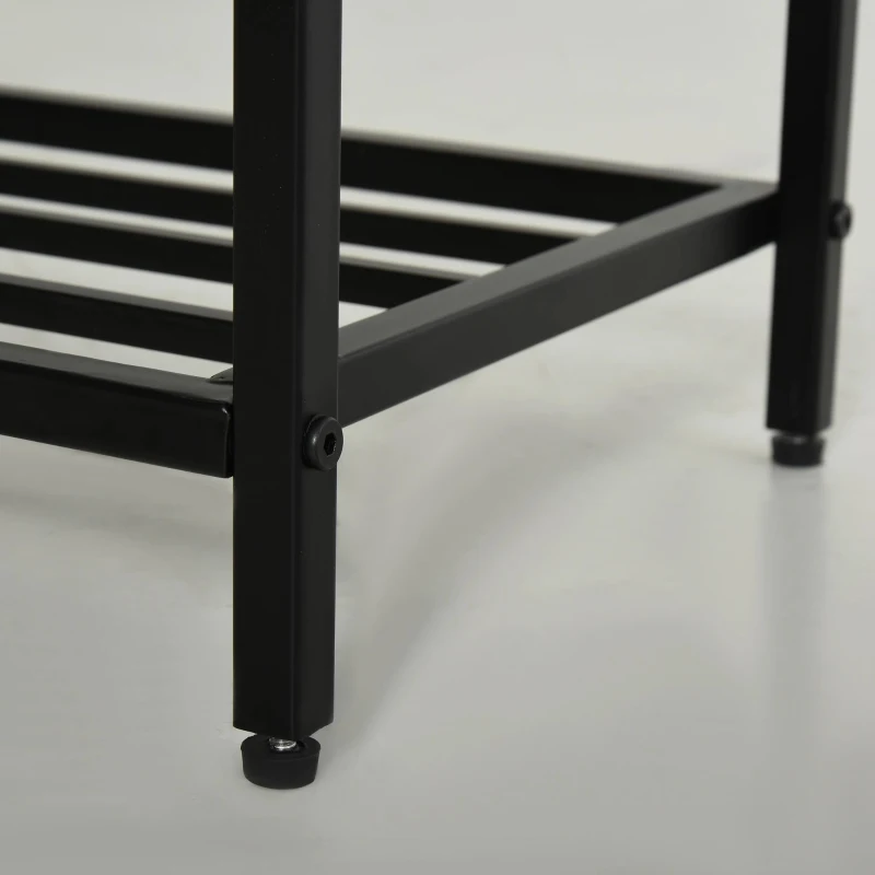 HOMCOM 2-in-1 garderobeset halrek met zitbank