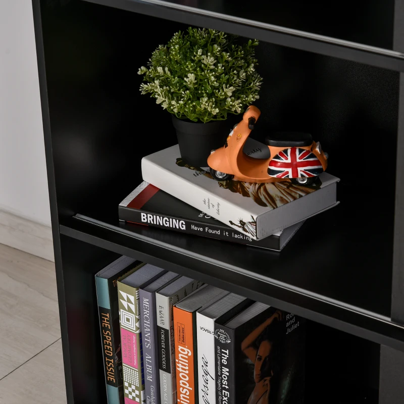 Boekenrek staande kast archiefkast multifunctionele kast 120 x 40 x 120cm zwart