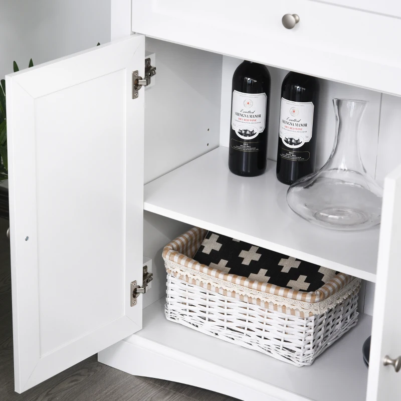 HOMCOM keukenkast met lade hoge kast