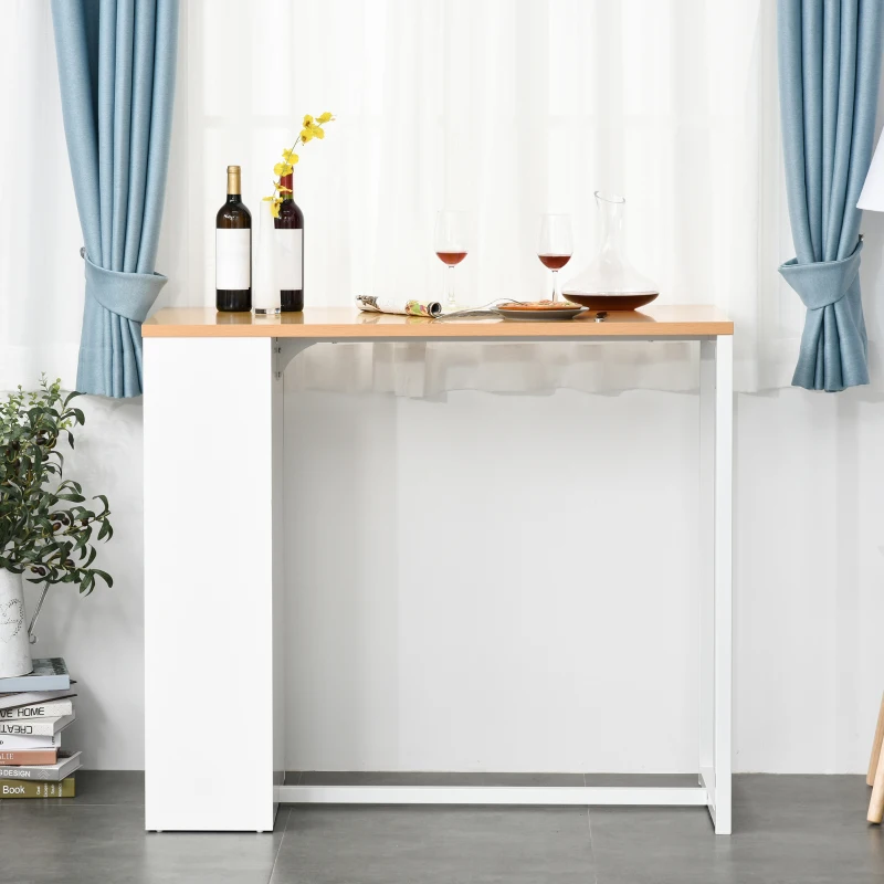 HOMCOM klapbureau met 6 vakken boekenkast met 3 planken computertafel kantoortafel E1 spaanplaat metalen frame donkergrijs 98 x 51 x 153 cm